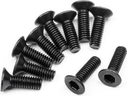 Flat Head Screw M2.5X8Mm (Hex Socket/10Pcs)