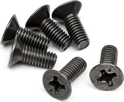 Flat Head Screw M3 X 8Mm (6 Pcs)