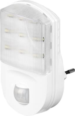 Goobay LED-nattlys med bevegelsesdetektor kaldhvit, 120° deteksjon, 5 m rekkevidde, for innendørs bruk (IP20)