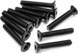 Flat Head Screw M3X18Mm (Hex Socket/10Pcs)