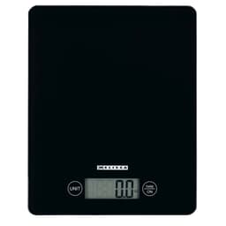 MELISSA Digital kjøkkenvekt | Herdet glass | LCD-skjerm | Maks. 5 kg | Tarafunksjon | 1 grams trinn | Gram / Unse / Pund / Milliliter | Svart