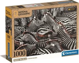 Clementoni 1000 stk CB høykvalitets samling National Geographics Zebraer