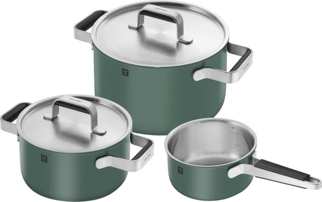 Zwilling Pure gryt- och stekpannset, 3 delar - Grøn