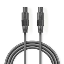 Nedis Højtaler Kabel | 48 x 0.20 mm | Kobber | 5.00 m | Runde | PVC | Mørkegrå | Kartonhylster