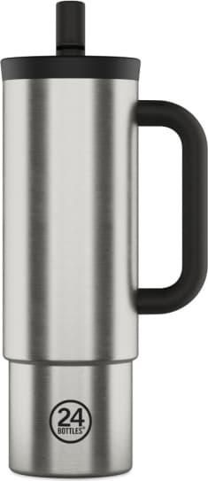 24Bottles Straw Cup – børstet stål – 800 ml