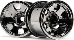 Warlock Wheel Black Chrome (2.2In/2Pcs)