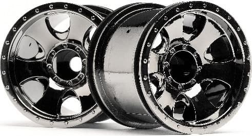 Warlock Wheel Black Chrome (2.2In/2Pcs)