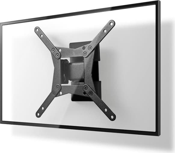 Nedis Tilt och vridbart TV väggfäste | 10 - 32 "" | Maximal skärmvikt som stöds: 30 kg | Går att tilta | Roterbar | Minsta väggdistans: 68 mm | Maximalt väggavstånd: 68 mm | 1 Ledpunkt(er) | Stål | Svart