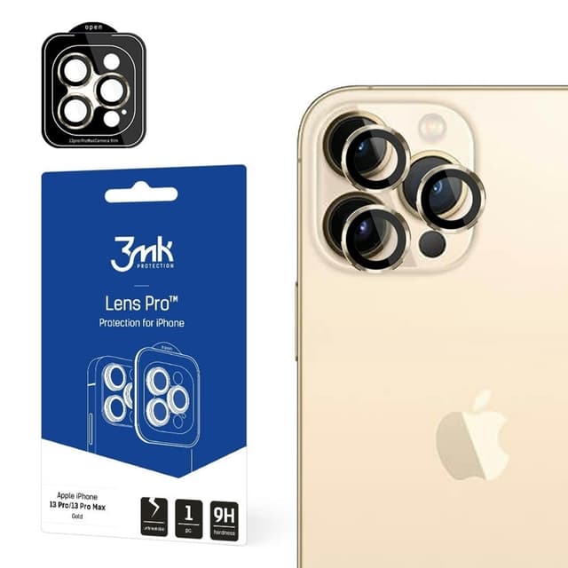 3MK iPhone 15 Pro härdat glas Kameraskydd