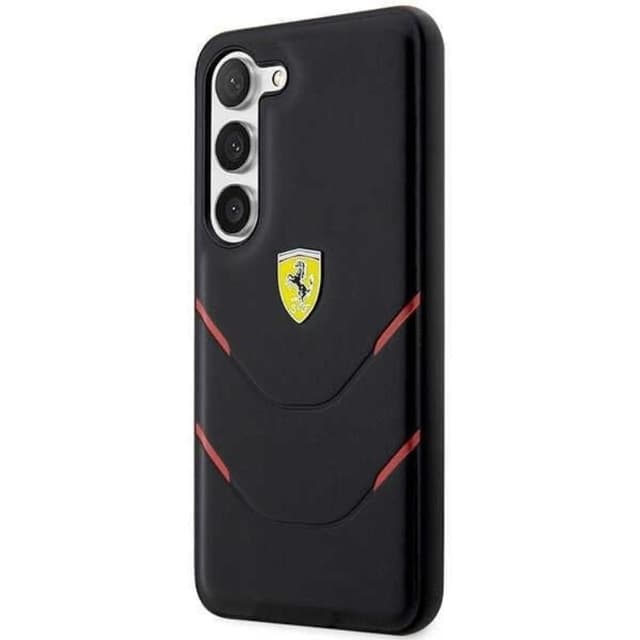 Ferrari Galaxy S23 Cover Hot Stamp Lines - Sort