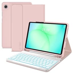 Tech-Protect Galaxy Tab A9+ Fodral med Engelskt Tangentbord - Rosa
