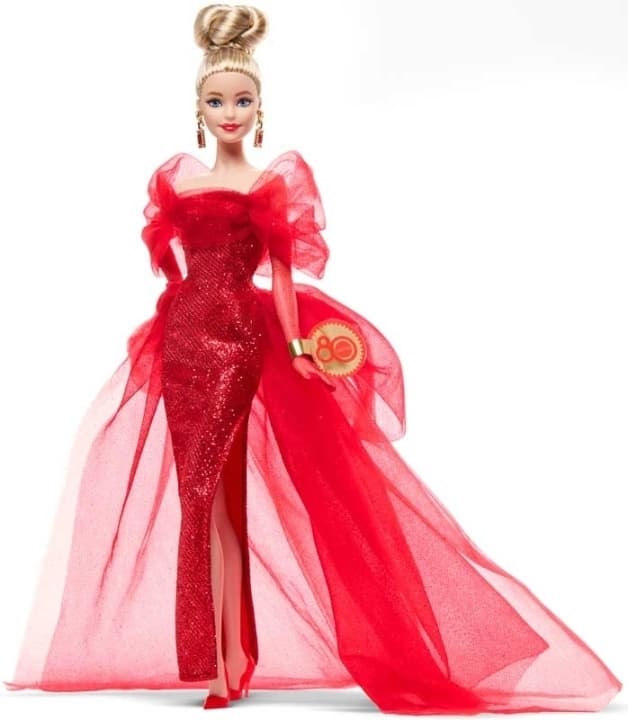 Barbie Mattel 80-årsjubileumsdocka (JBJ17)
