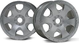 HPI Warlock Wheel Matt Chrome(83X56Mm/2Pcs)