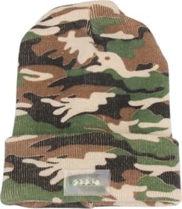 LED Beanie med fem innebygde lys - Kamuflasje