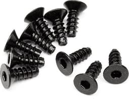 Tp. Flat Head Screw M3X8Mm (Hex Socket/10Pcs)