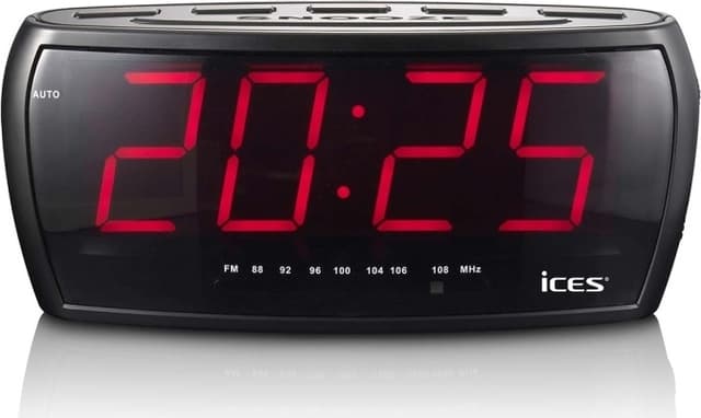 ICES FM-klockradio med jumbodisplay
