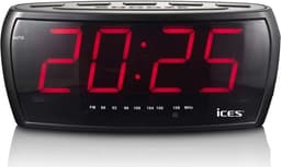 ICES FM-klokkeradio med jumbodisplay