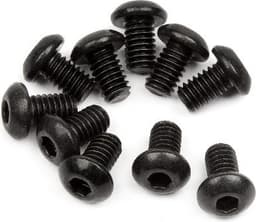 Button Head Screw M2.5X4Mm (Hex Socket/10Pcs)