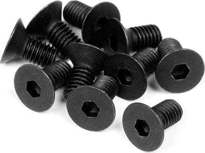 HPI Flat Head Screw M3X6Mm (Hex Socket/10Pcs)