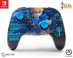 PowerA Forbedret trådløs controller med ætset Lumectra - Wake Up Link (Nintendo Switch)