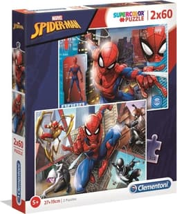 Clementoni 2x60 puslespill Kids Spider-Man