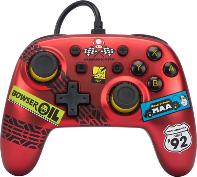 PowerA Nano trådbunden handkontroll, Mario Kart: Racer Red, Switch