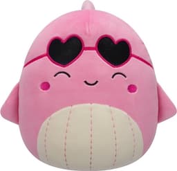 Squishmallows 19 cm Love – Val, den rosa hvalen