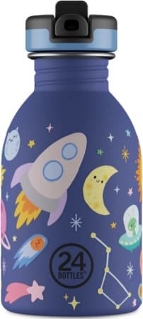 24Bottles Urban Bottle – Space Friends – Blå – 250 ml