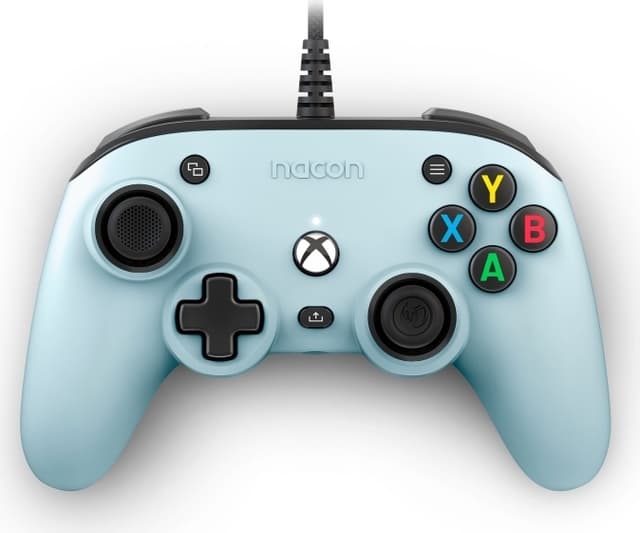 Nacon Pro Compact trådbunden spelkontroll, ljusblå, Xbox / PC