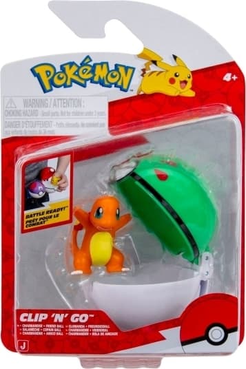 Pokémon Clip N Go Charmander med Friend Ball (PKW4162)