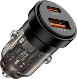 Tech-Protect Billaddare USB-A Till USB-C 30W - Svart