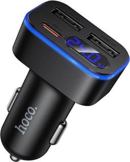 Hoco Billaddare 42W 1xUSB-C 2xUSB-A QC3.0 Z63A - Svart