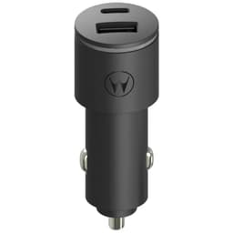 Motorola Billaddare 45W 1xUSB-A 1xUSB-C med USB-C 1m Kabel TurboPower - Svart