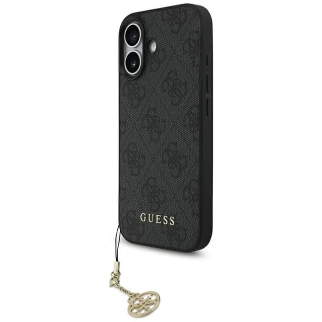 Guess Mobilskal till iPhone 17 MagSafe 4G Charms Collection - Svart