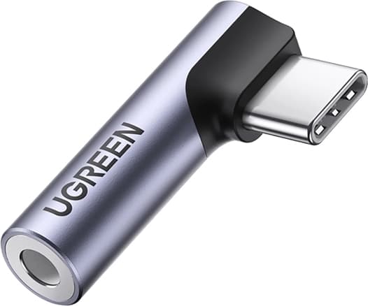 Ugreen Vinklad Audio Adapter USB-C till Miniuttag 3.5 mm