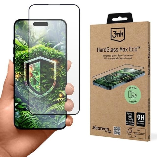 3MK iPhone 16 Pro Härdat Glas Skärmskydd Eco Max