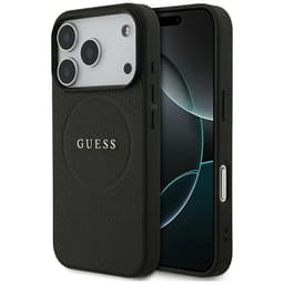 Guess Mobilskal till iPhone 17 Pro MagSafe Grained Ring - Svart