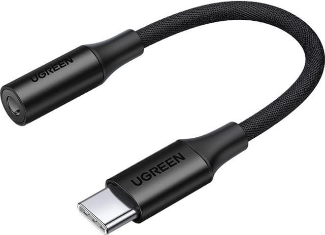 Ugreen USB-C Till Audio Adapter 10cm - Svart