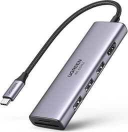Ugreen 6in1 Multifunktionell USB-C HUB Till HDMI - Grå