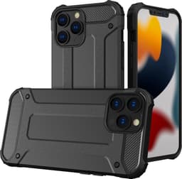 Hybrid Armor Tough Rugged Skal iPhone 13 Pro Max - Svart