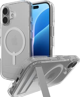 Zagg Mobilskal till iPhone 16 Plus Magsafe Kickstand Crystal