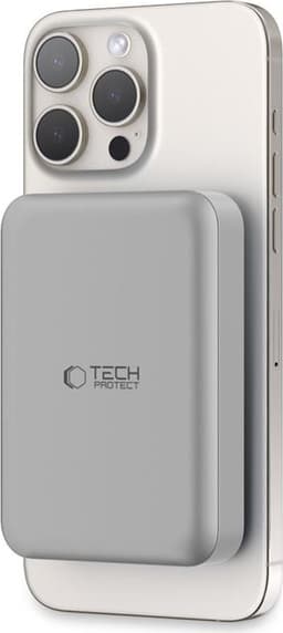 Tech-Protect Magsafe Trådlös Powerbank 10000mAh - Titanium