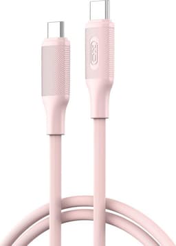 XO USB-C Till USB-C 60W Kabel 1m PD Q265B - Rosa