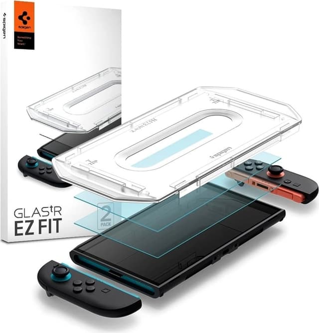 [2-pakke] Spigen Nintendo Switch 2 hærdet glas Skærmbeskytter EZ Fit