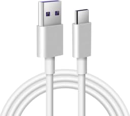 SiGN SuperCharge USB-C till USB-A kabel 5A 2m - Vit