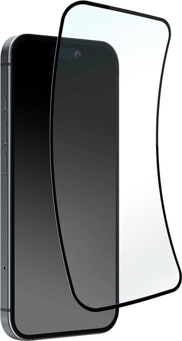 Puro iPhone 16 Pro Hybrid Glas Fleksibel D3O - Sort