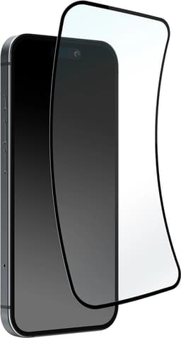 Puro iPhone 16 Pro Hybrid Glas Fleksibel D3O - Sort