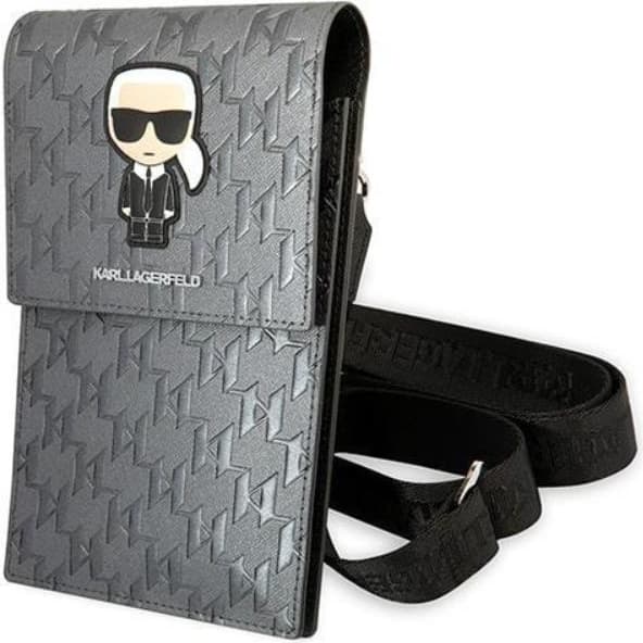 Karl Lagerfeld Halskædeetui Ikonisk Karl Monogram Patch - Sølv