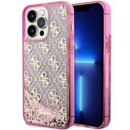 Guess Mobilskal till iPhone 14 Pro Max Liquid Glitter - Rosa