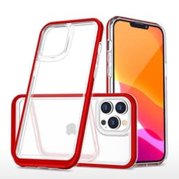 Mobilskal till iPhone 14 Pro Clear 3in1 - Röd